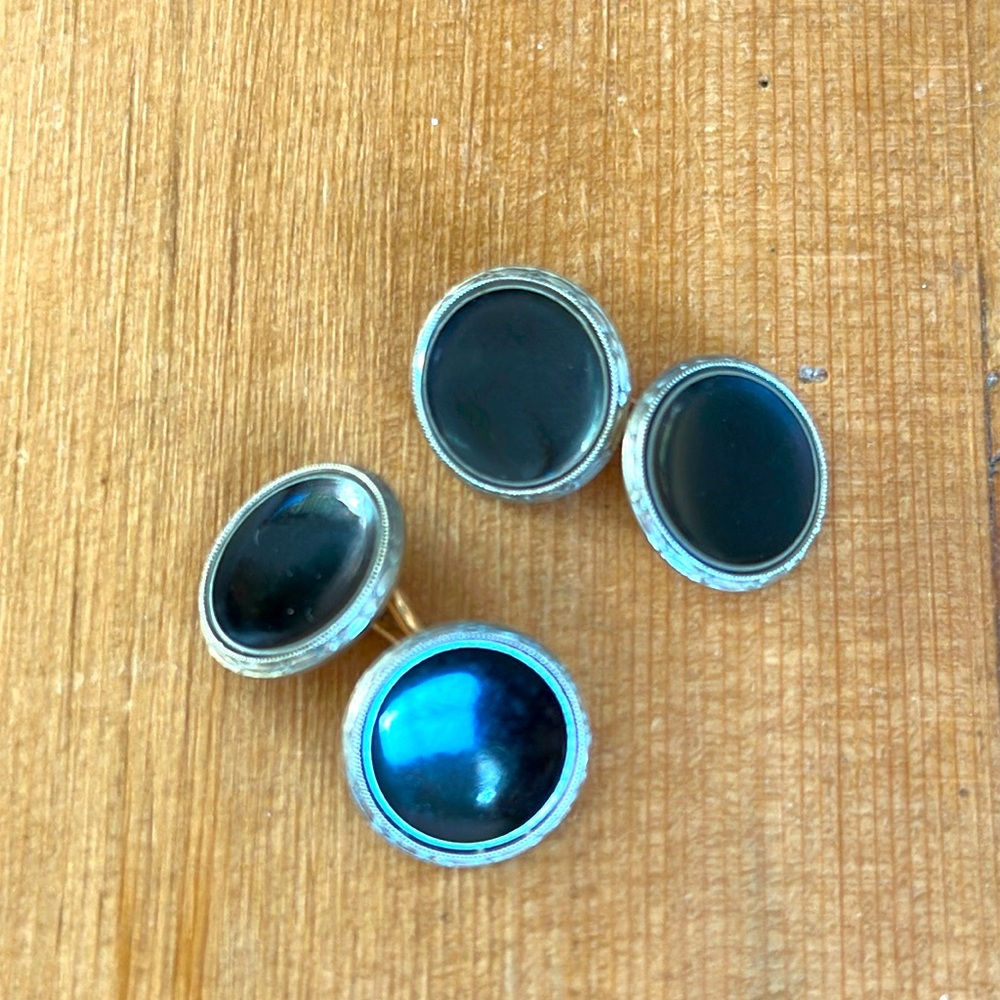 Krementz Vintage CufflinksSmall Link Style Gold